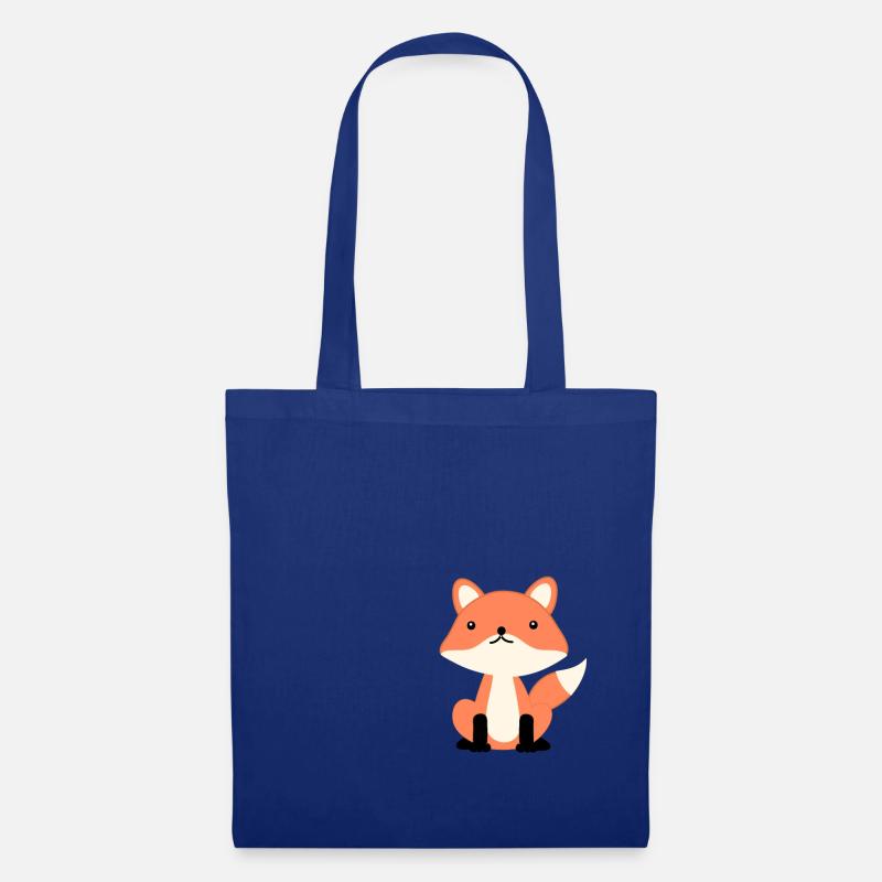 Fuchs - Stoffbeutel - Royalblau