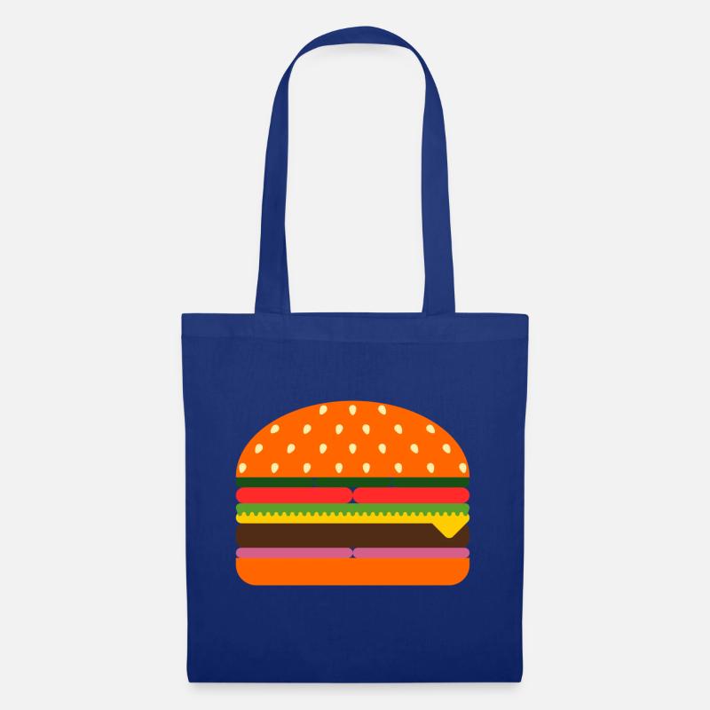 Burger - Stoffbeutel - Royalblau
