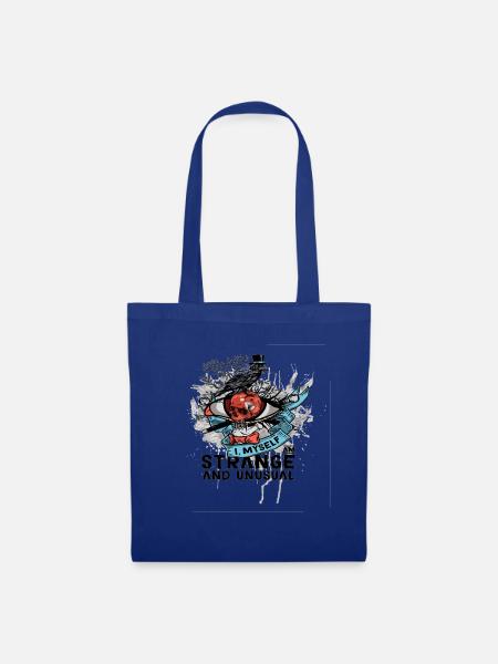 Strange Skull - Stoffbeutel - Royalblau