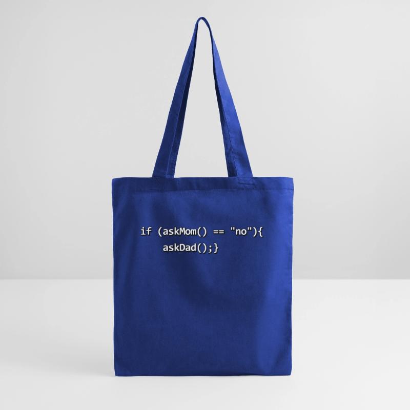 Wenn IF Mutter Vater Quellcode Programmierer Nerd Stoffbeutel