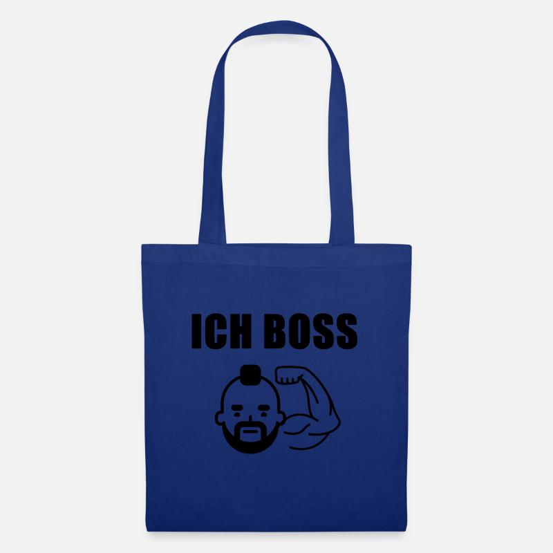 Ich BOSS - Stoffbeutel - Royalblau
