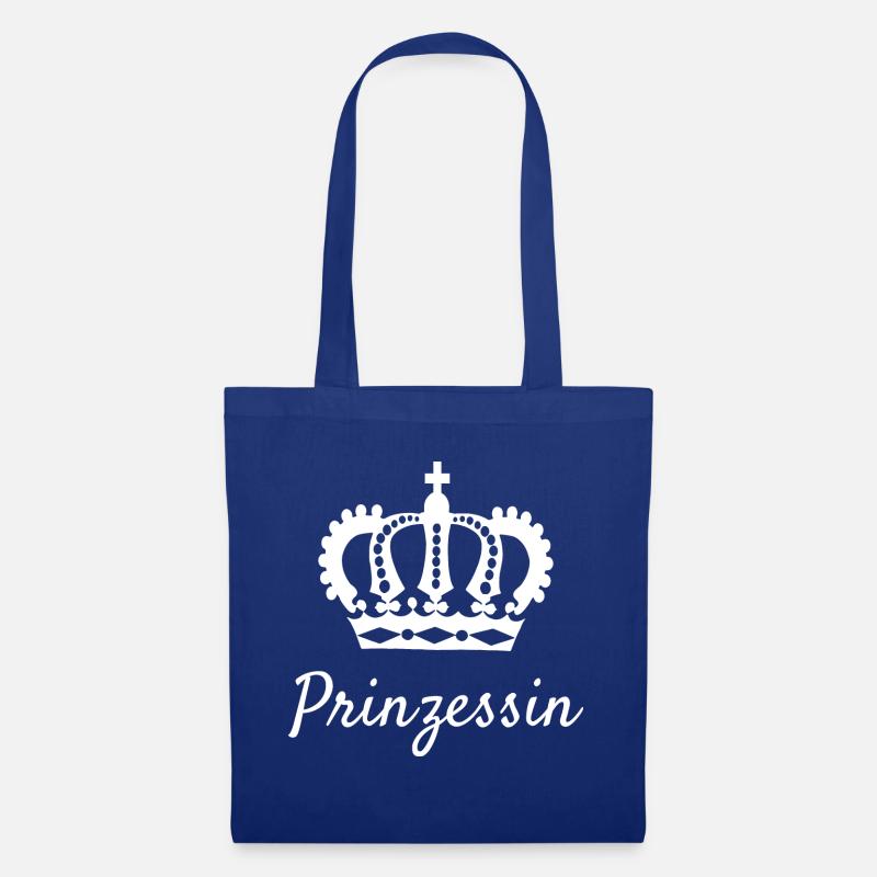 Prinzessin Krone - Stoffbeutel - Royalblau