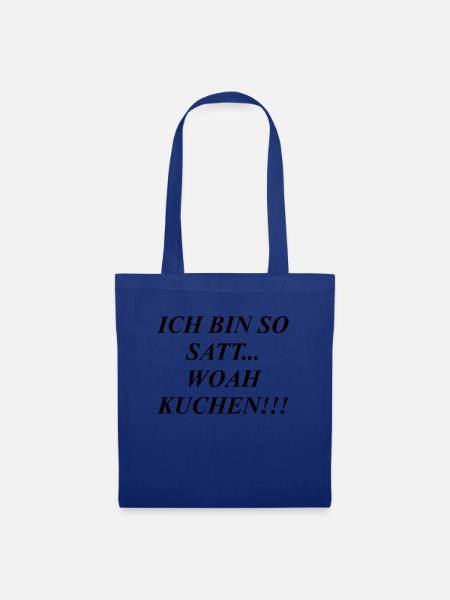kuchen essen - Stoffbeutel - Royalblau