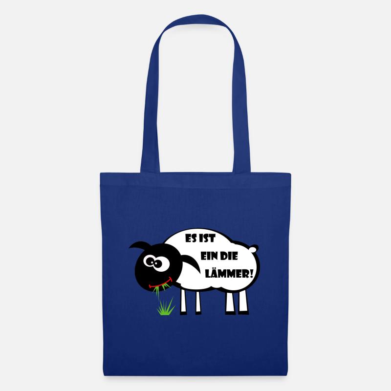 Es ist ein Dilemma! Lamm Geschenkidee - Stoffbeutel - Royalblau