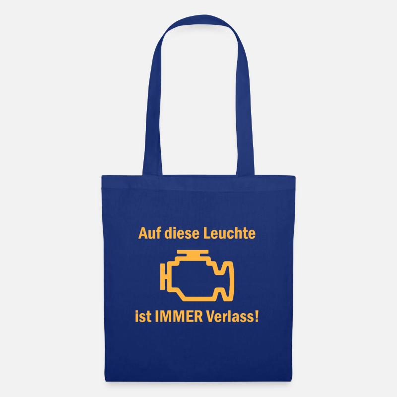 Motorkontrollleuchte - Stoffbeutel - Royalblau