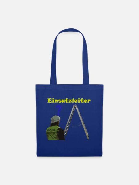 Einsatzleiter Feuerwehr - Stoffbeutel - Royalblau