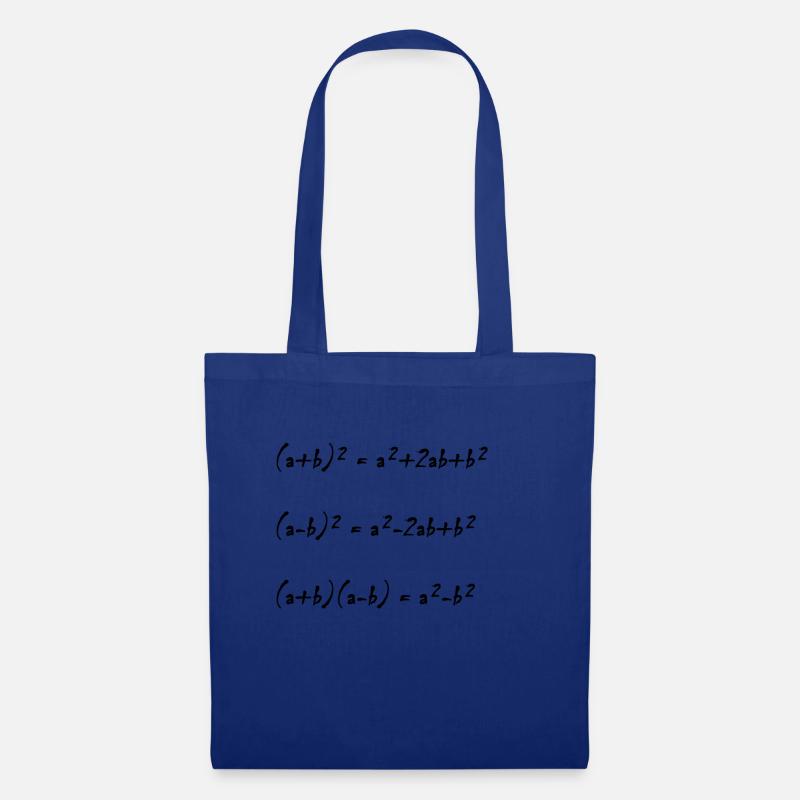 Binomische Formeln Mathe Design Geschenkidee - Stoffbeutel - Royalblau