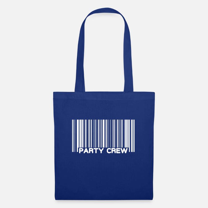Barcode Party Crew - Stoffbeutel - Royalblau