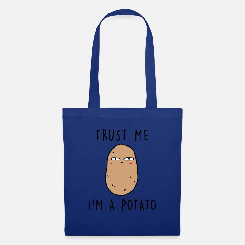 TRUST ME IM A POTATO - Stoffbeutel - Royalblau