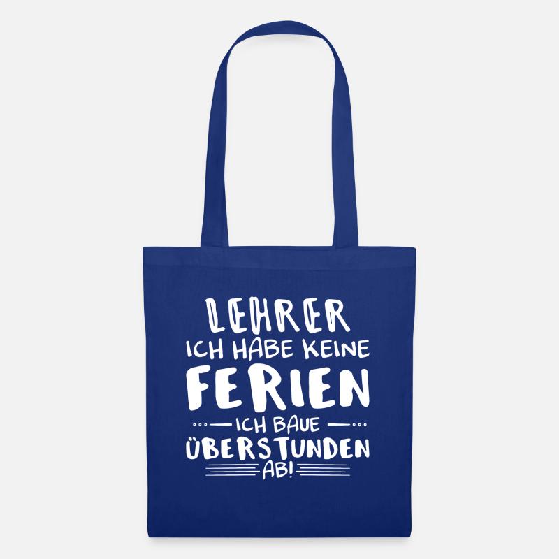Lehrer Überstunden - Stoffbeutel - Royalblau