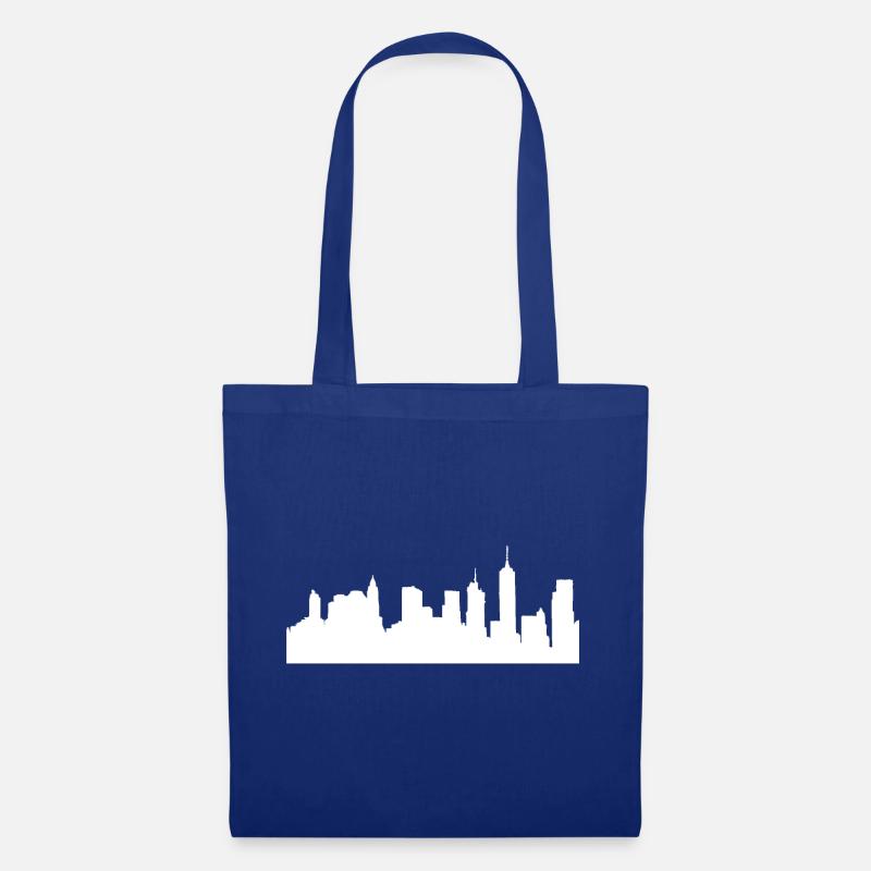 Stadt - Stoffbeutel - Royalblau