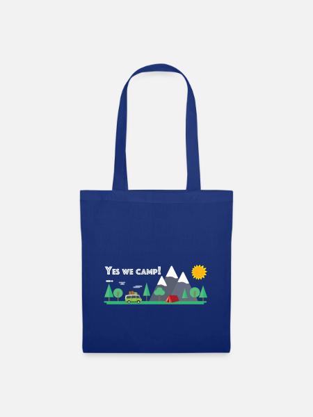 Yes we camp - Stoffbeutel - Royalblau