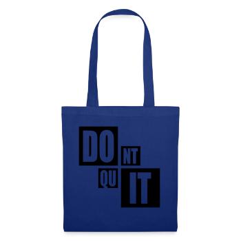 motivation Spruch cool endurance fitness texte logo - Sac en tissu - bleu royal - Devant