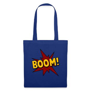 Boom! - Comic - Stoffbeutel - Royalblau - Vorne