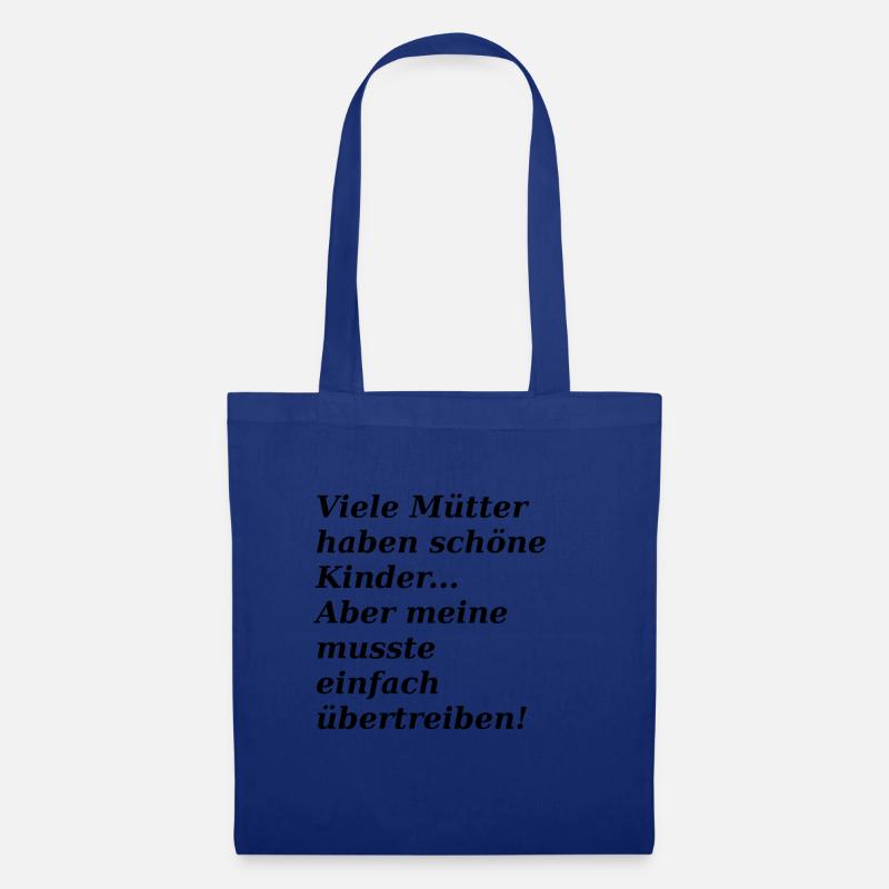 Lustiger Spruch - Stoffbeutel - Royalblau