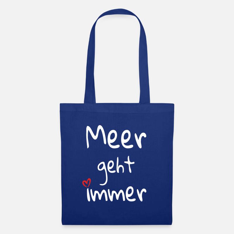 Meer geht immer - Stoffbeutel - Royalblau
