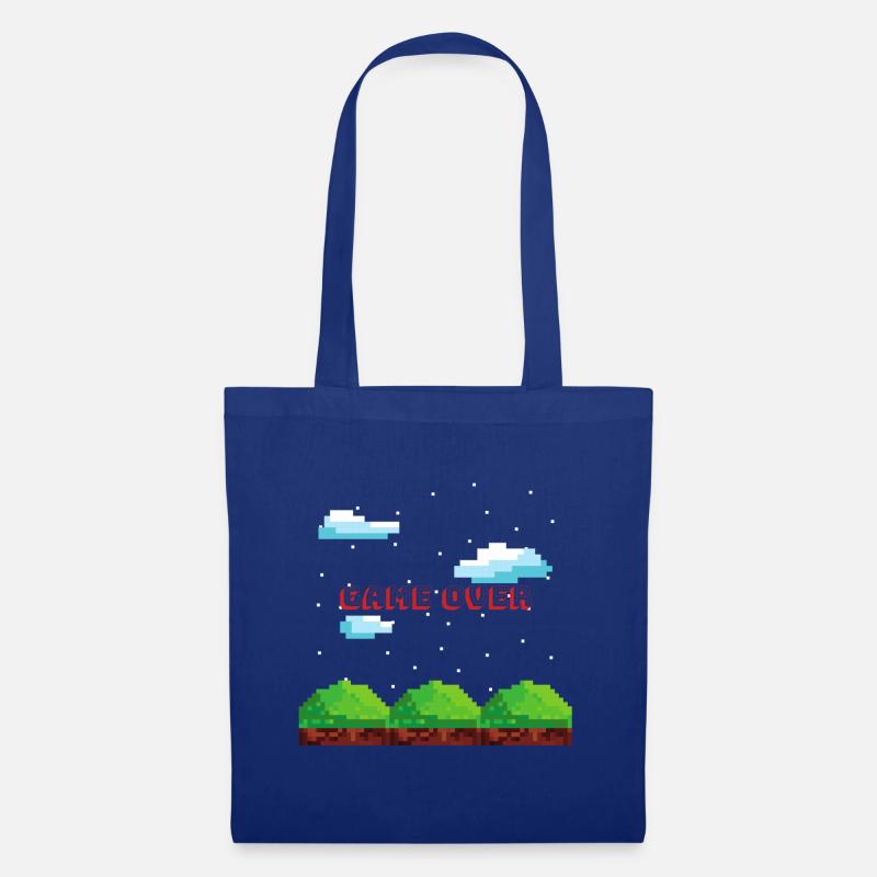 Game over Gaming Geschenk Zocker Konsole Mario PC - Stoffbeutel - Royalblau