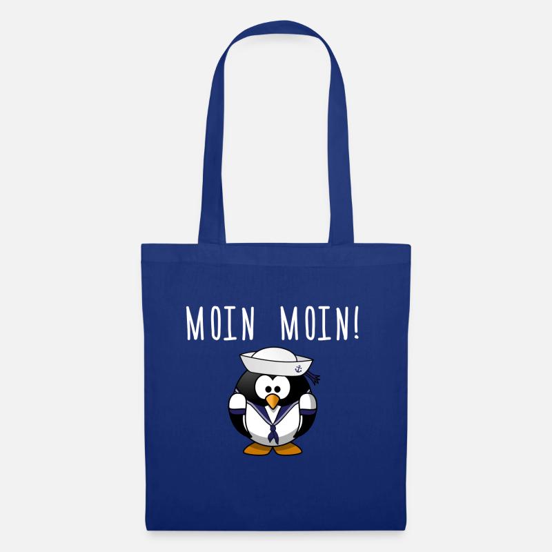 Moin Moin Penguin Gift - Tote Bag - royal blue
