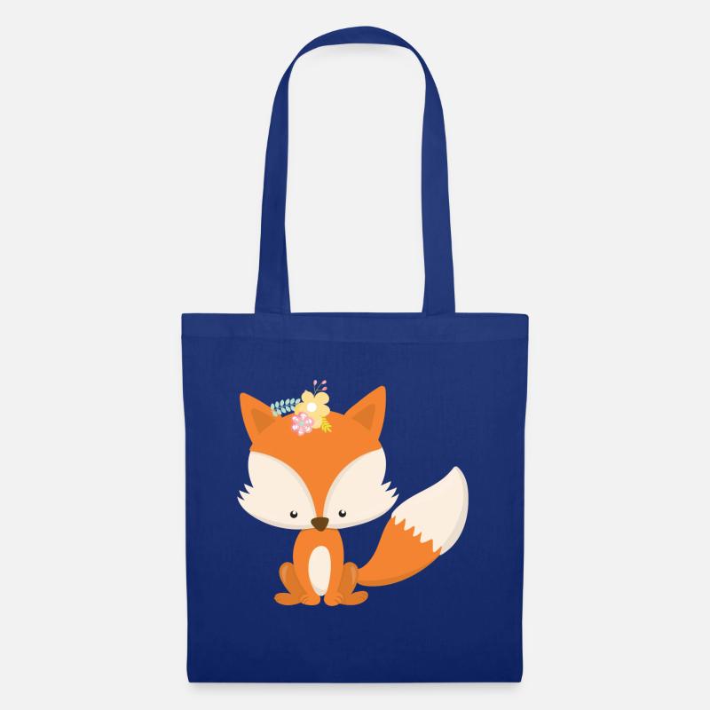 Fuchs - Stoffbeutel - Royalblau