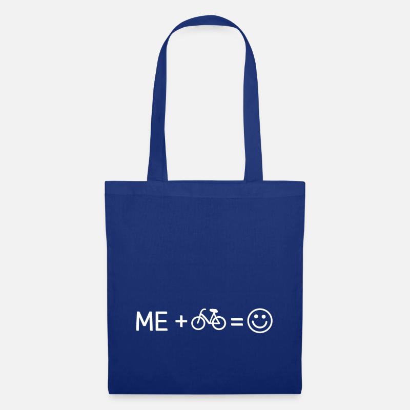 Me Bicycle Smile - Stoffbeutel - Royalblau