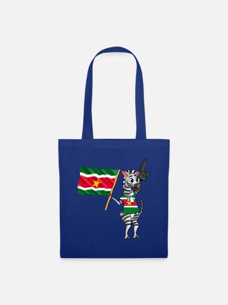 Surinamer Zebra - Stoffbeutel - Royalblau