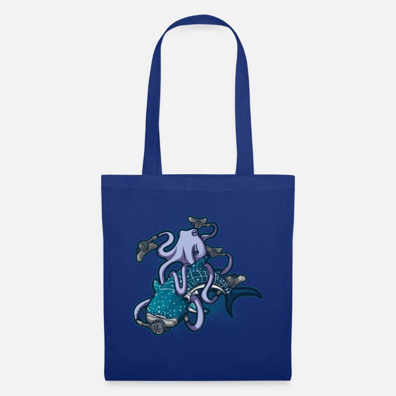Tauchen Walhai Diving Octopus Geschenk - Stoffbeutel - Royalblau