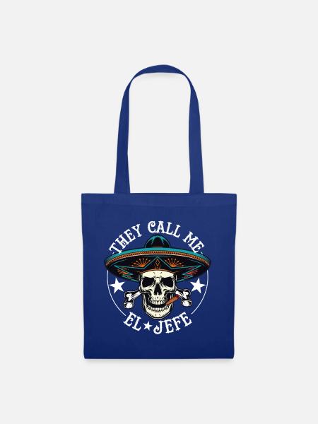 They call me - Stoffbeutel - Royalblau