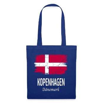 Copenhague - Sac en tissu - bleu royal - Devant