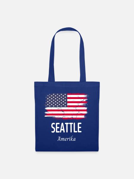 Seattle - Stoffbeutel - Royalblau