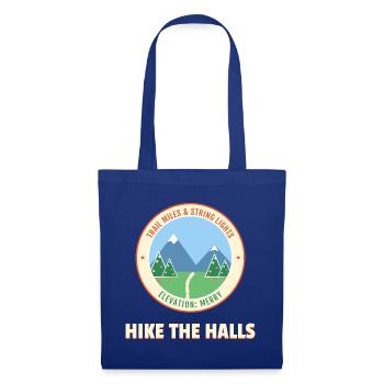 Wandern Sie den Halls Christmas Hiking Mountain Trail - Stoffbeutel - Royalblau - Vorne