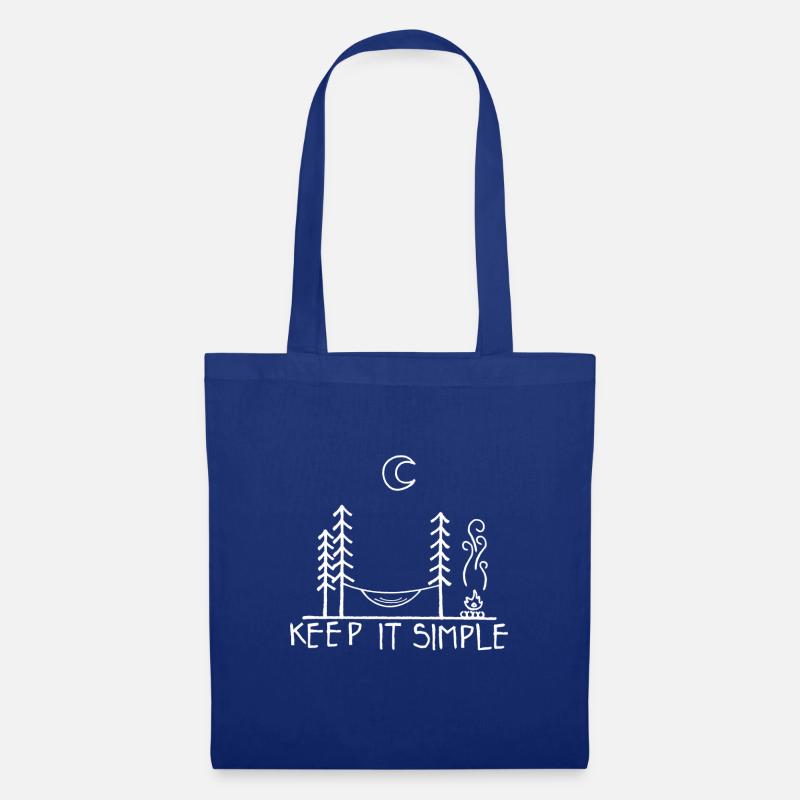 Keep it Simple Campfire - Stoffbeutel - Royalblau