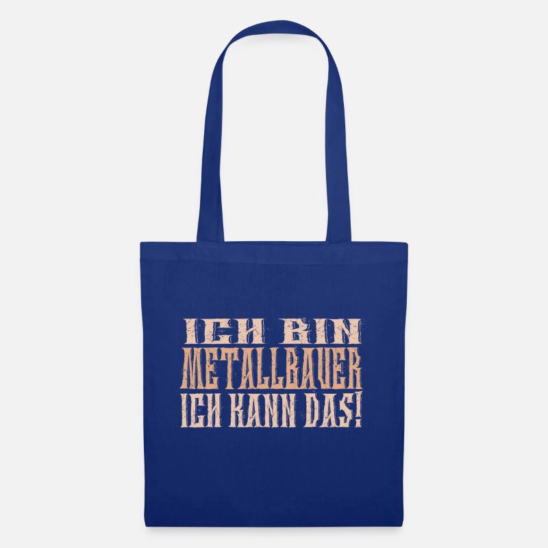 Ich bin Metallbauer - Stoffbeutel - Royalblau
