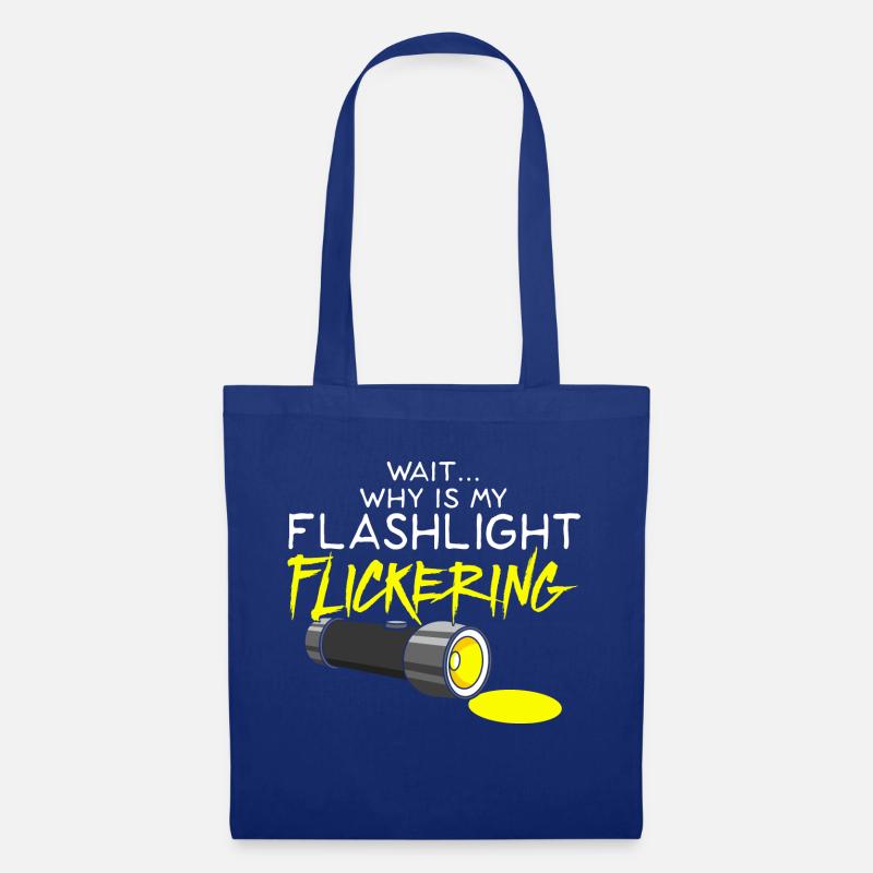 GHOST HUNTING: Flashlight Flickering - Stoffbeutel - Royalblau