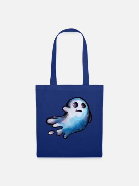 Halloween Geist - Stoffbeutel - Royalblau