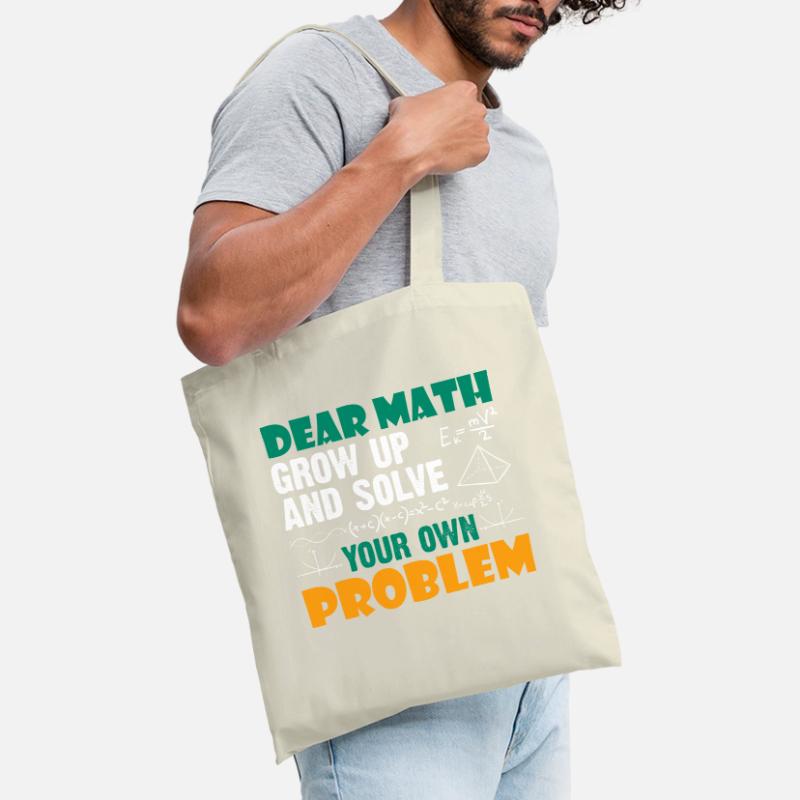 Love mathematics grows and solves your own problem Tote Bag
