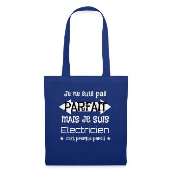 Electricien - Sac en tissu - bleu royal - Devant