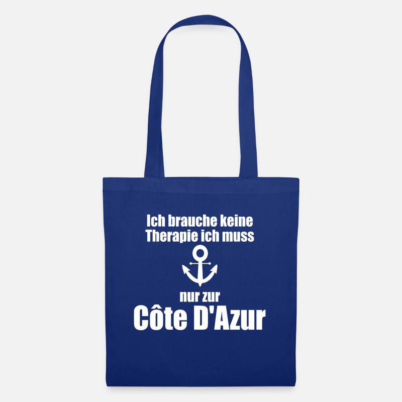 Côte D Azur - Stoffbeutel - Royalblau