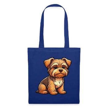 Yorkshire Terrier Yorkie Yorkiebesitzer Yorkies - Stoffbeutel - Royalblau - Vorne