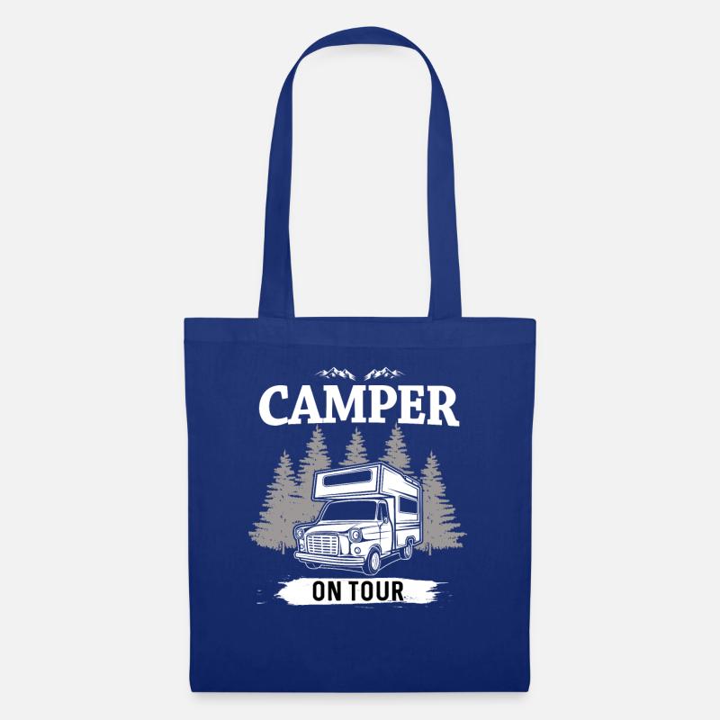 Camper on Tour - Stoffbeutel - Royalblau