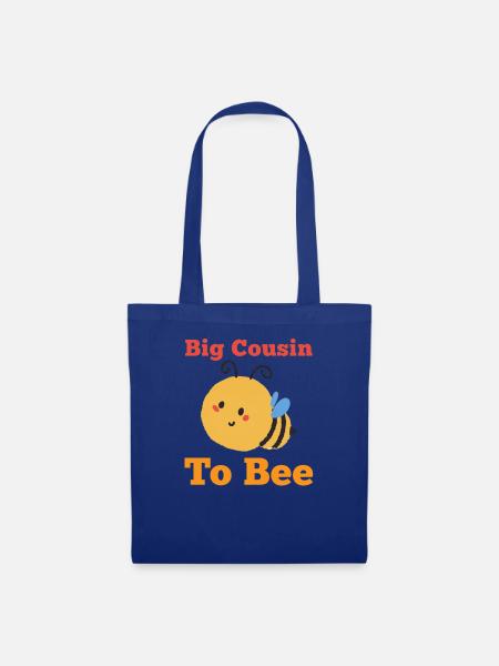 Großer Cousin Big Cousin to Bee Biene - Stoffbeutel - Royalblau
