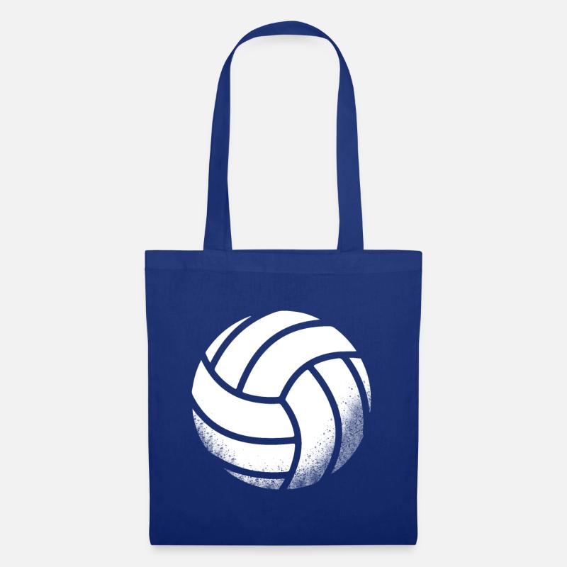 Volleyball oder Beachball als Motiv für dein eigen - Stoffbeutel - Royalblau
