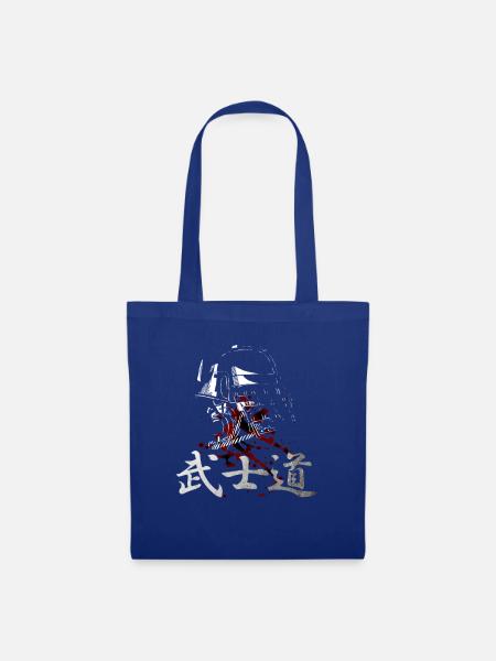 Japanisches Symbol Kanji für Bushido - Stoffbeutel - Royalblau