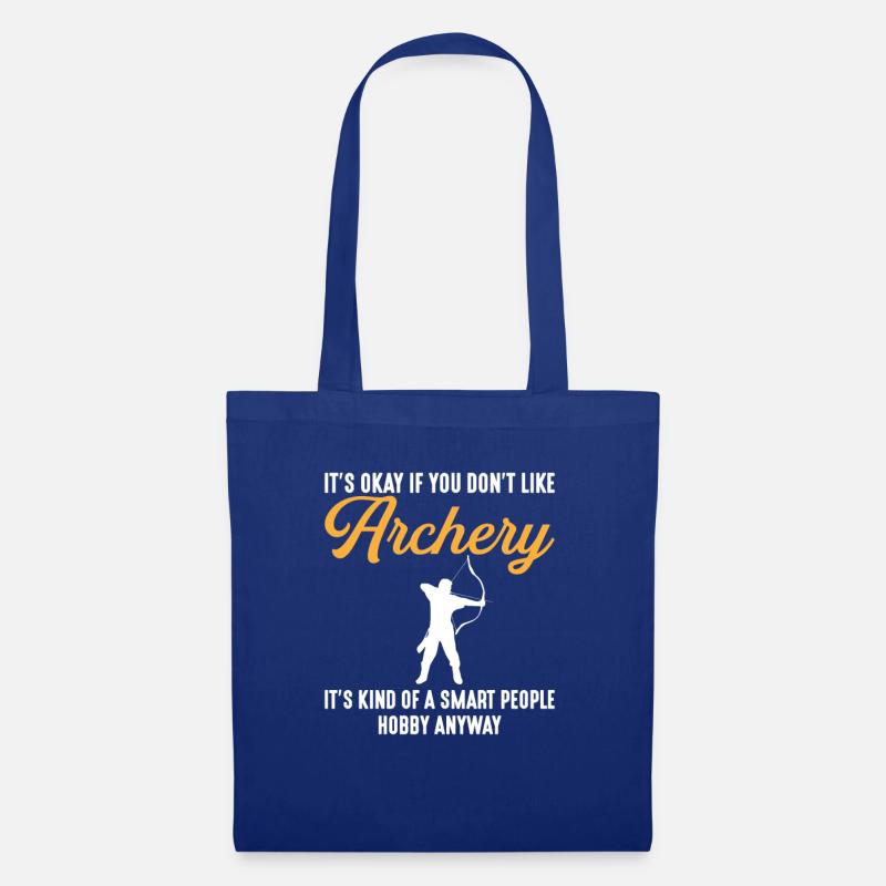 archery smart people, archery - Stoffbeutel - Royalblau