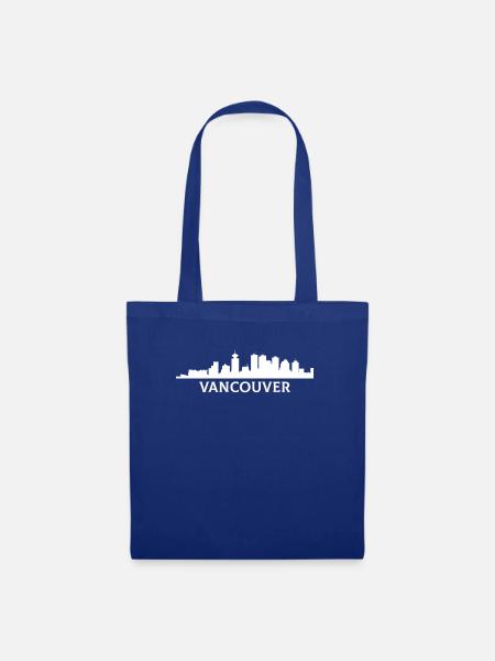 Vancouver skyline, flag vancouver - Stoffbeutel - Royalblau