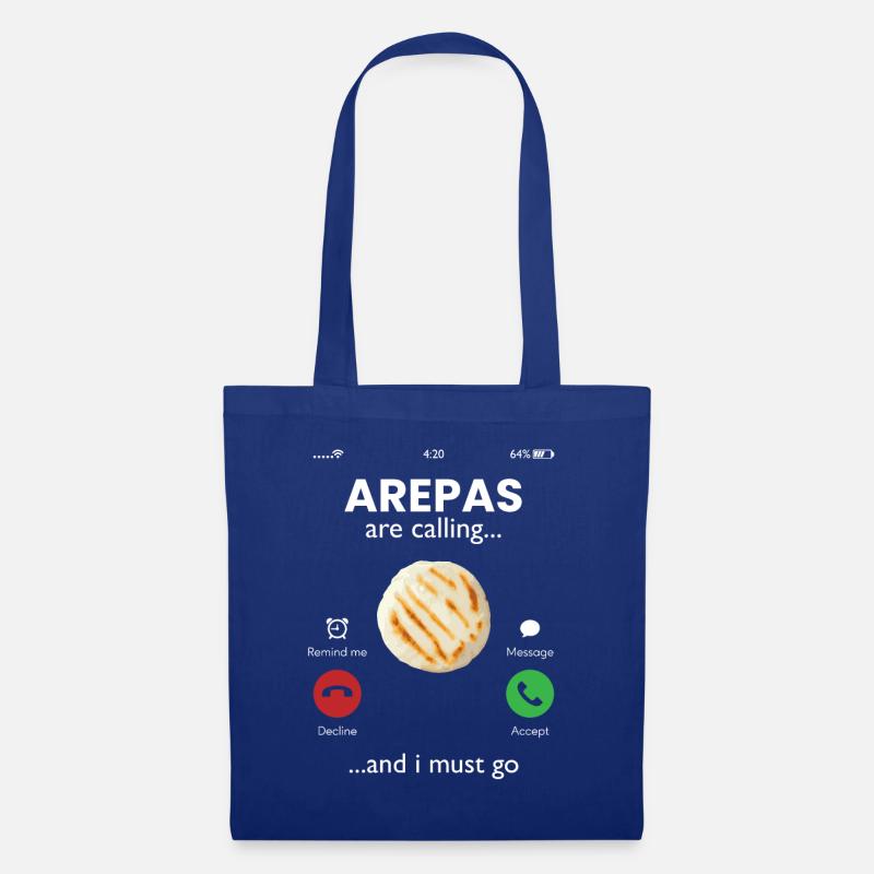 arepas are calling, arepas - Stoffbeutel - Royalblau