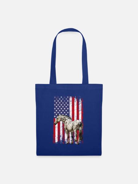 appaloosa equestrian horse - Stoffbeutel - Royalblau