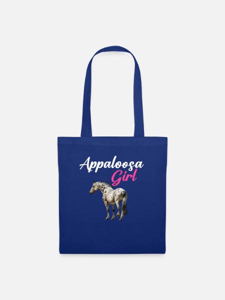 appaloosa equestrian horse - Stoffbeutel - Royalblau