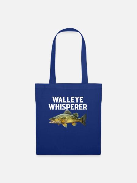 walleye whisperer, Fishing - Stoffbeutel - Royalblau