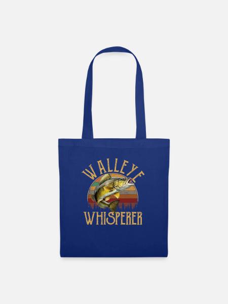 walleye whisperer, Fishing - Stoffbeutel - Royalblau