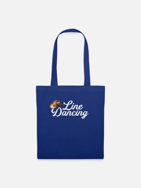 Line dancing - Stoffbeutel - Royalblau